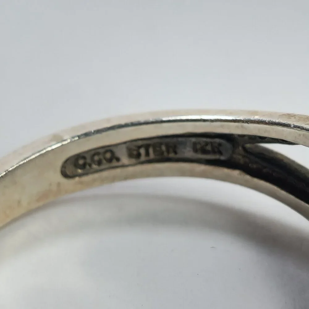 Black hills Ring 925 Sterling Silver 12k Rose Green Gold Leaf Design USA 10 - Picture 6 of 8